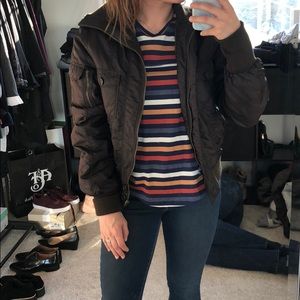 THE LIMITED Chocolate brown Moto jacket